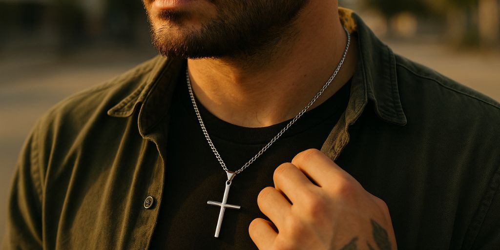 Colliers Croix pour Homme