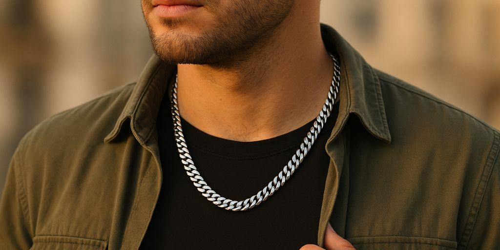 Colliers en Acier Inoxydable pour Homme