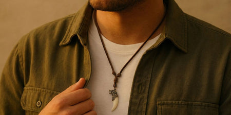 Collier Loup Homme