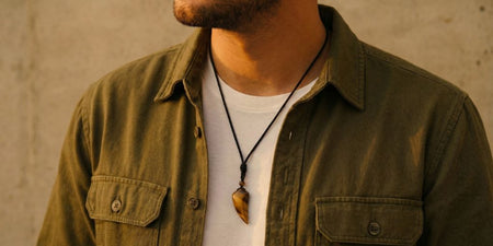 Collier Oeil de Tigre Homme
