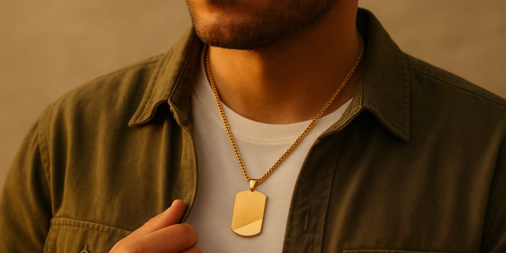 Colliers Plaque Militaire pour Homme