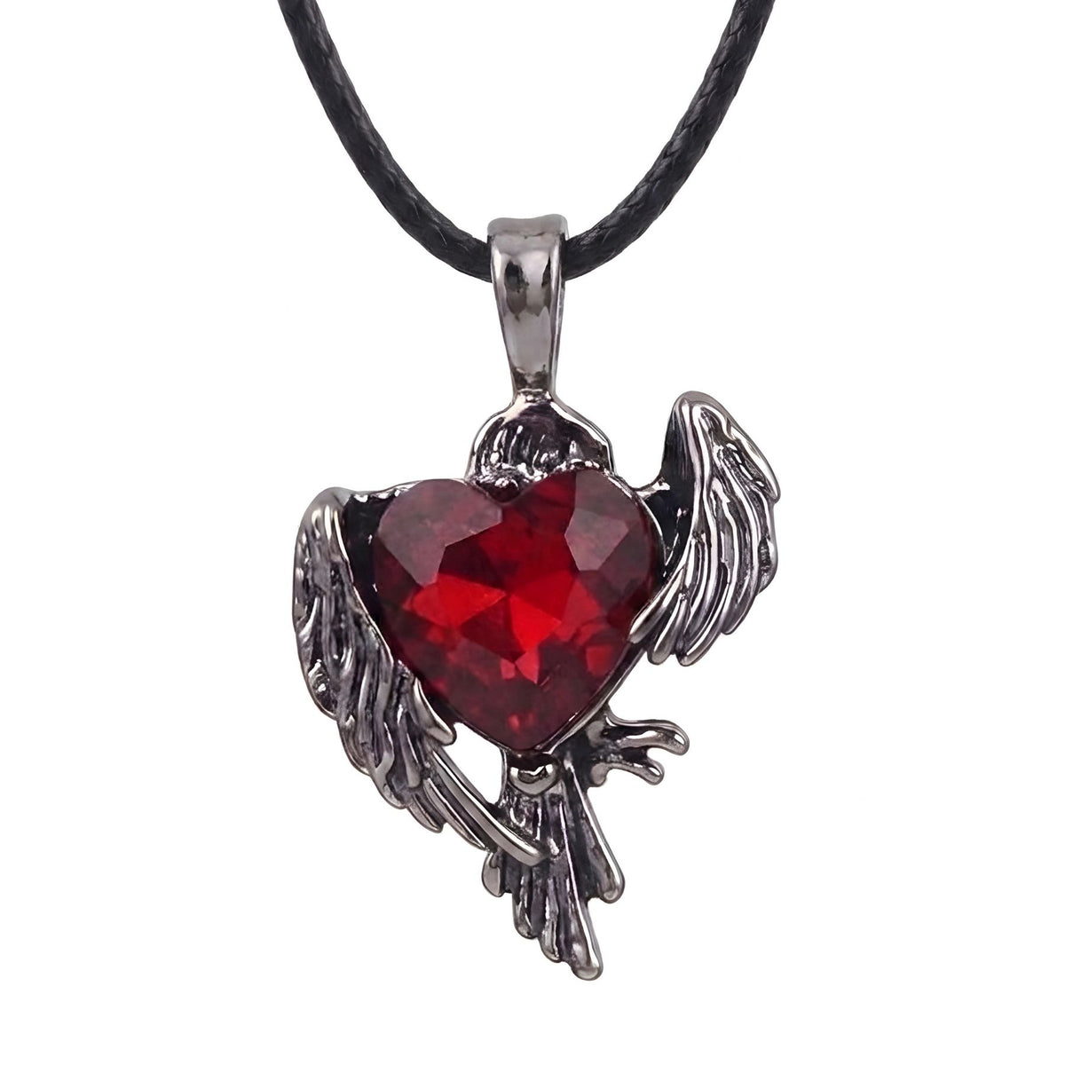Naszyjnik damski dark romance ze stopu cynku, z łańcuszkiem lub czarnym sznurkiem, w stylu gotyckim