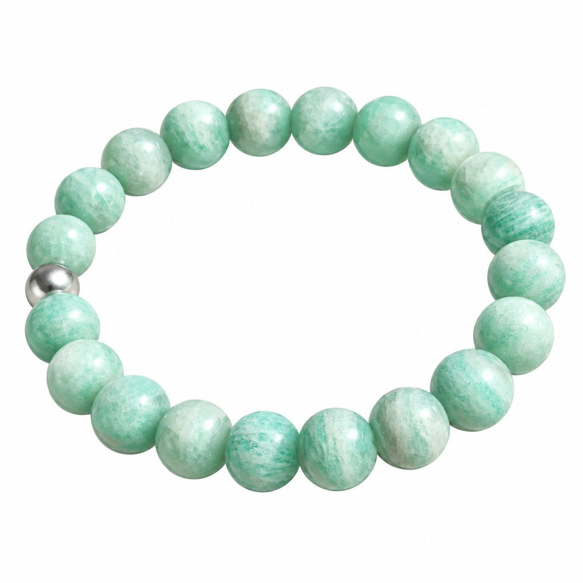 Bracelet en pierres naturelles d’amazonite, pour l’harmonie et la sérénité