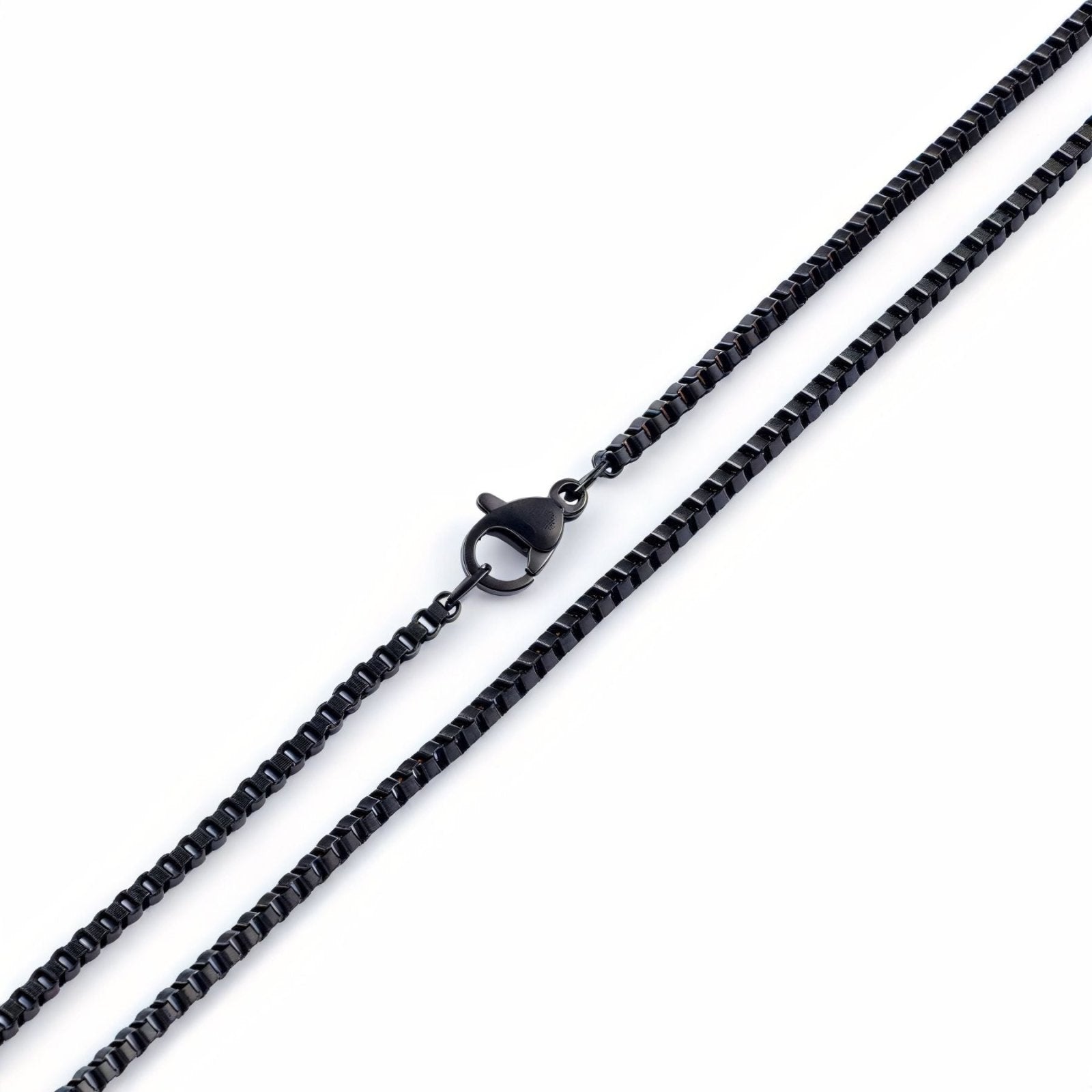 Chaine boîte 2,5 mm en acier inoxydable pour homme, modèle Lane