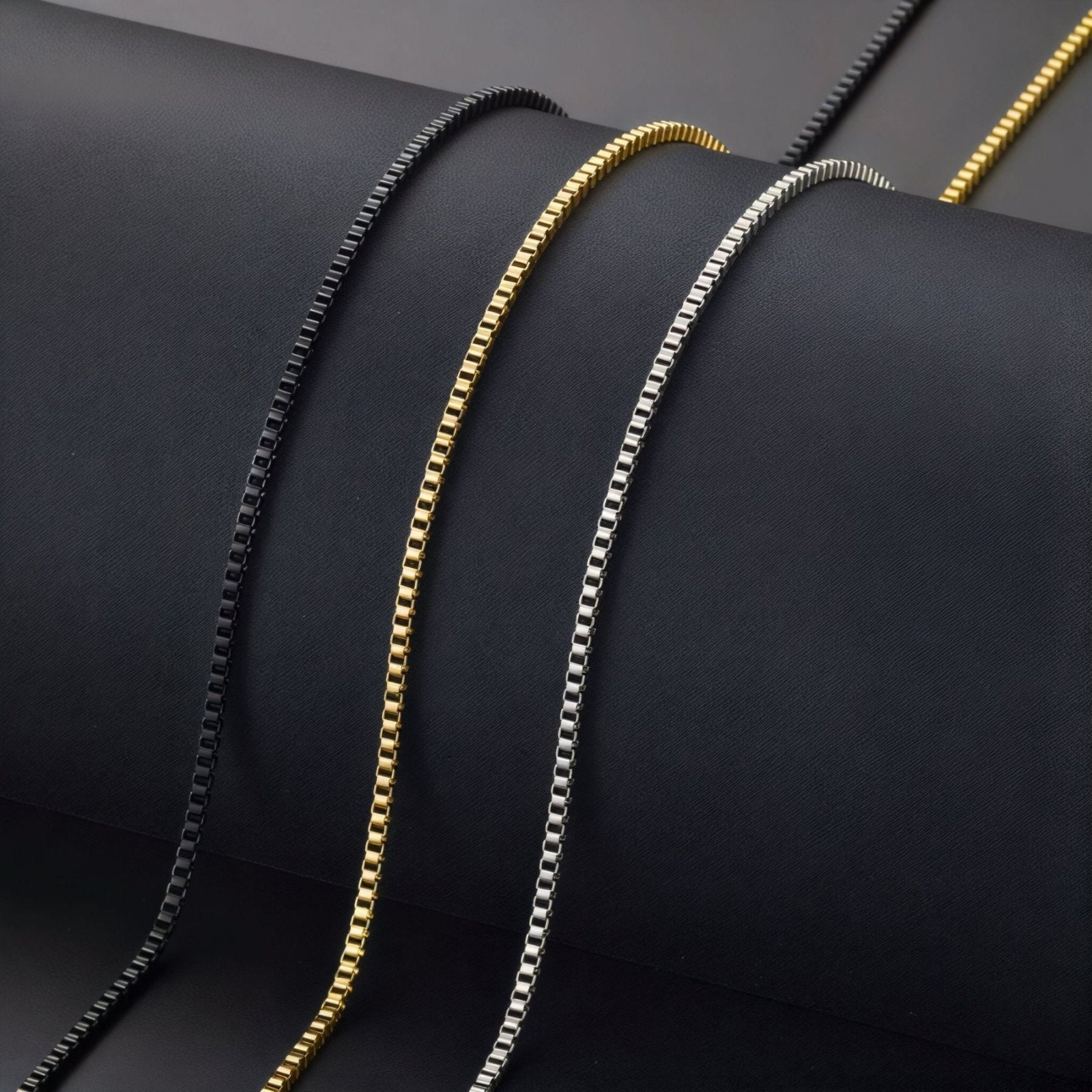 Chaine boîte en acier inoxydable pour homme, modèle Lane