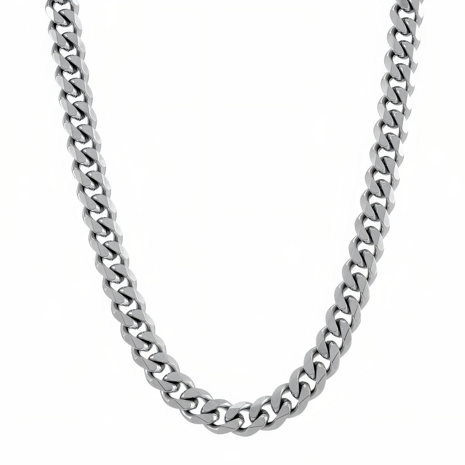 Chaine cubaine 10 mm en acier inoxydable, mailles épaisses, style streetwear pour hommes, modèle Domingo