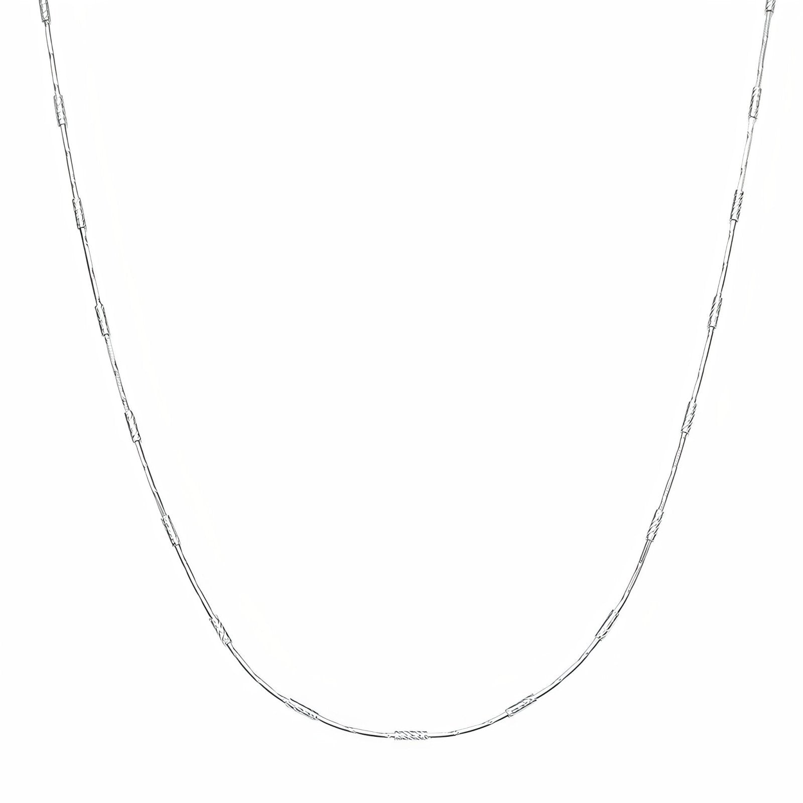 Chaîne fine minimaliste, en argent massif 925, taille réglable, modèle Payton