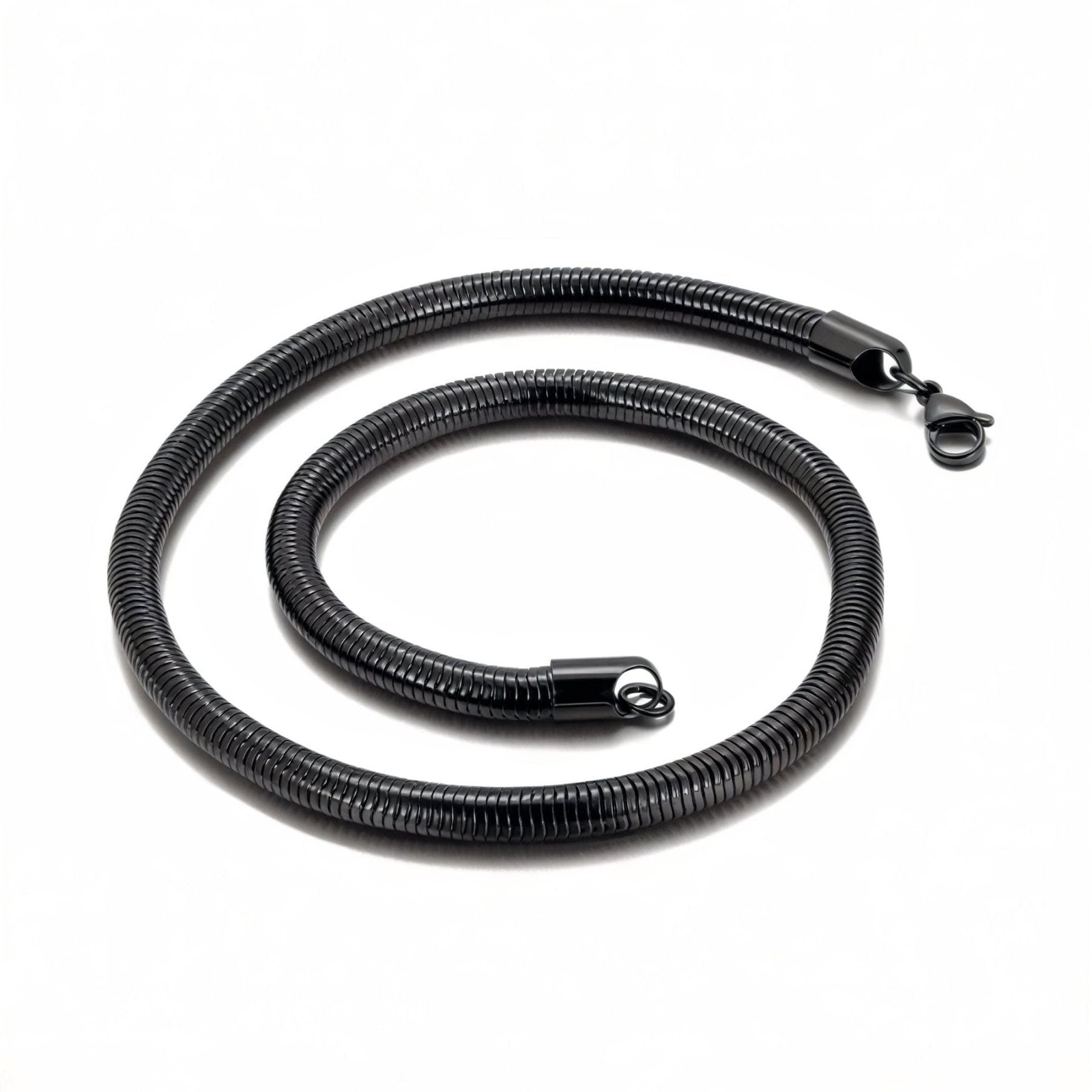 Chaine mailles serpent rondes 6 mm, modèle Isaak