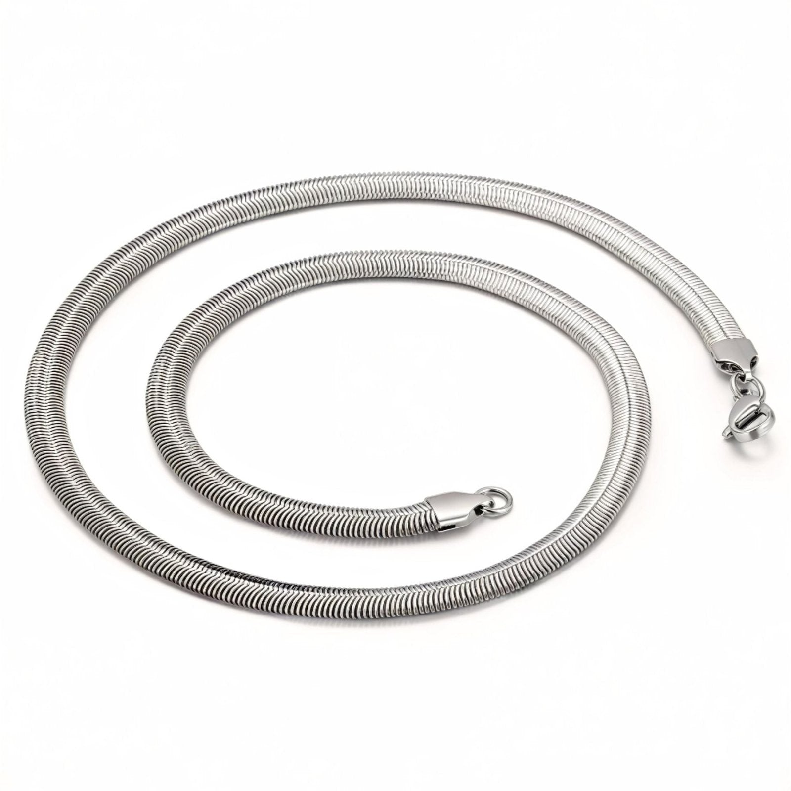 Chaine serpent 6 mm en acier inoxydable, modèle Serkan