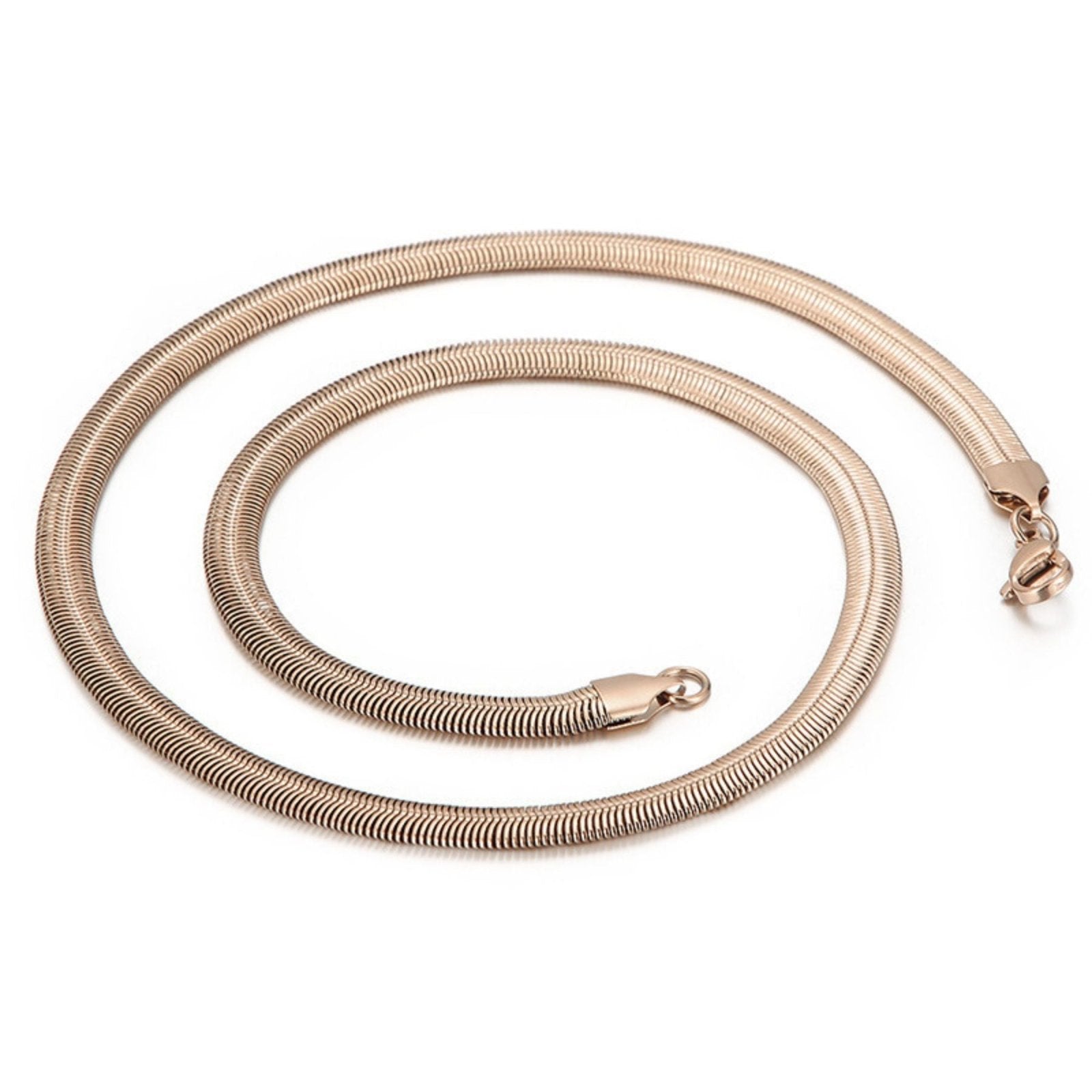 Chaine serpent 6 mm en acier inoxydable, modèle Serkan