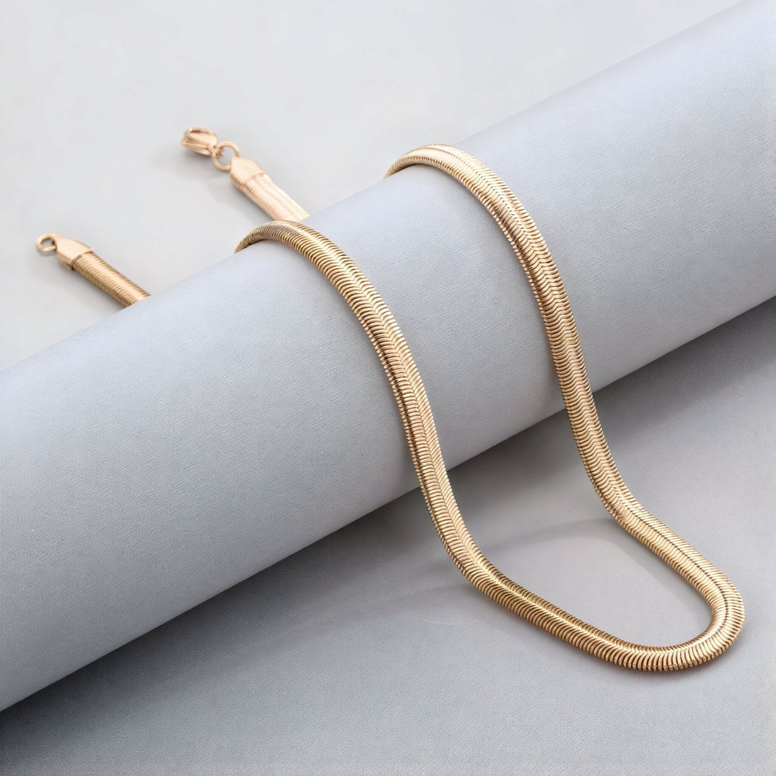 Chaine serpent 6 mm en acier inoxydable, modèle Serkan