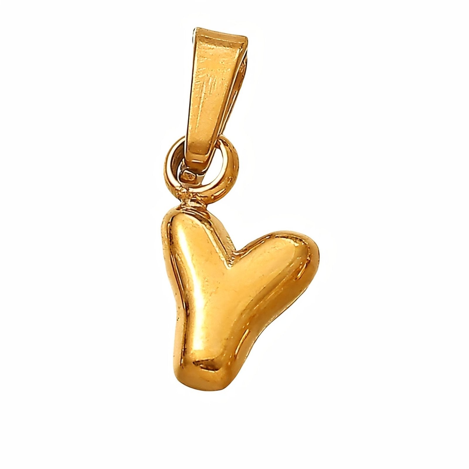 Collier initiale, acier inoxydable, pendentif lettre plaqué or, modèle Nina