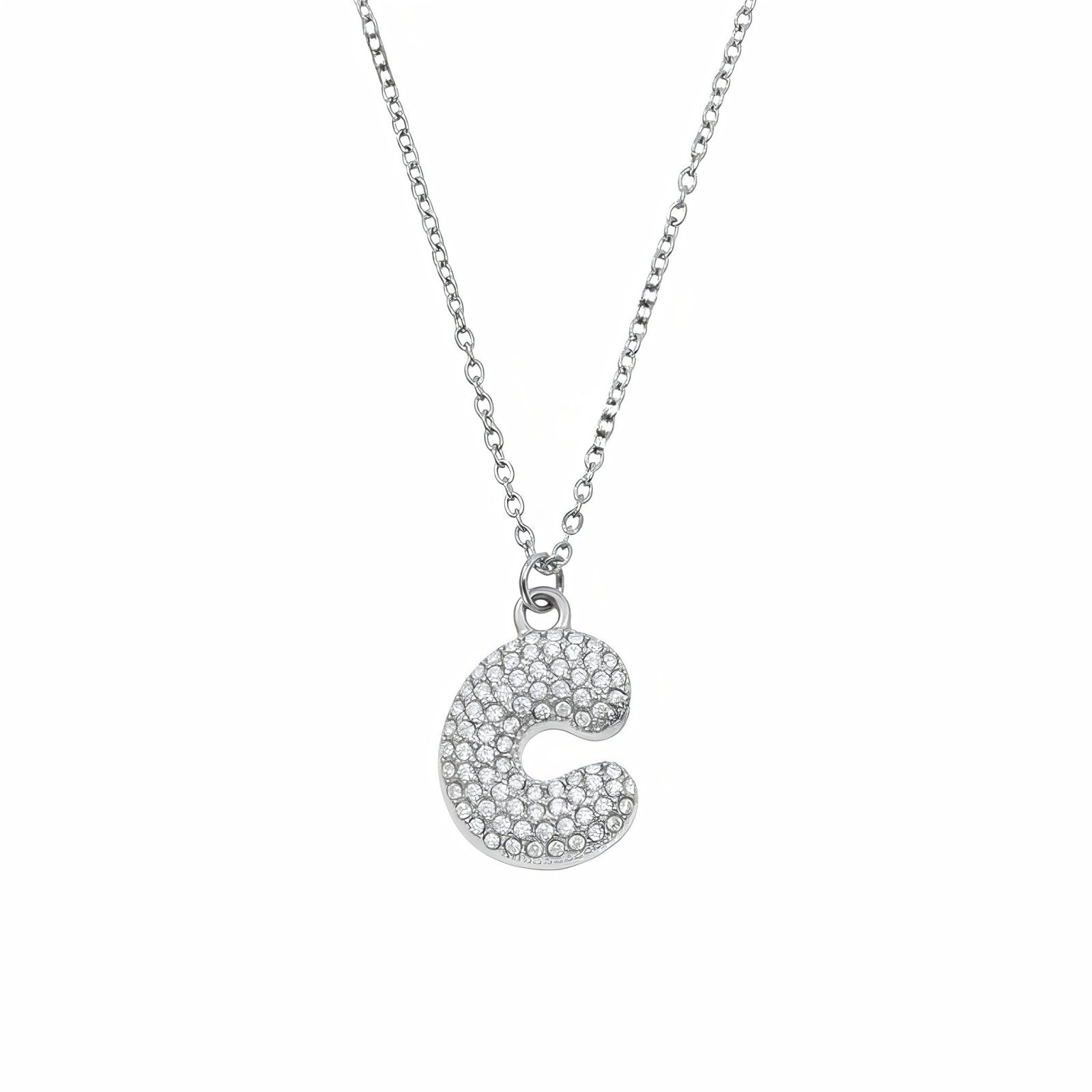 Collier pendentif lettre, acier inoxydable, bijou tendance initiale, modèle Paris