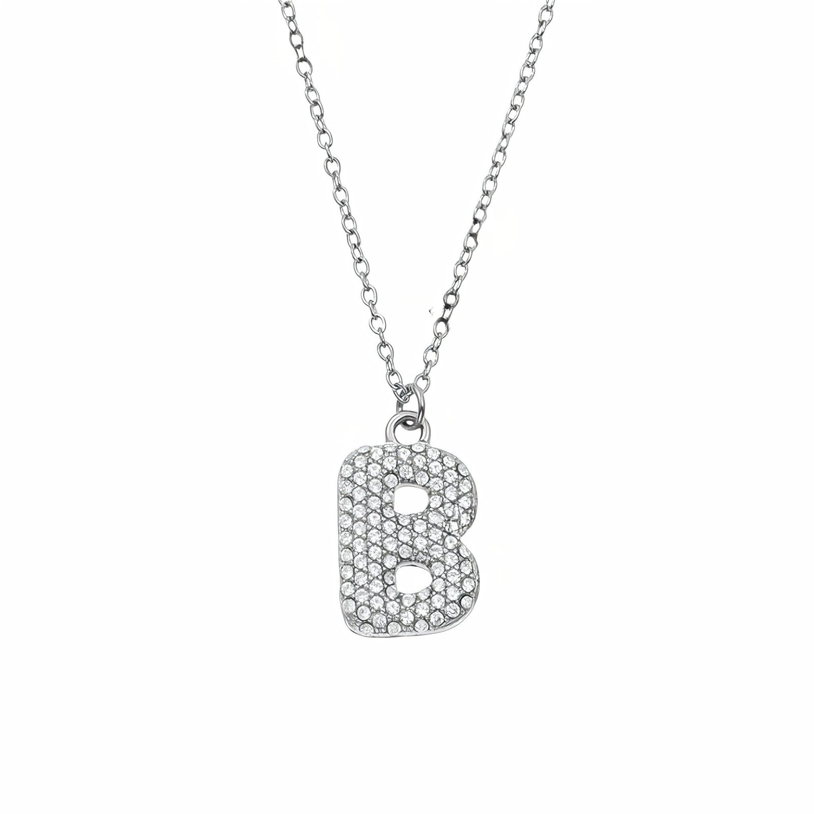 Collier pendentif lettre, acier inoxydable, bijou tendance initiale, modèle Paris