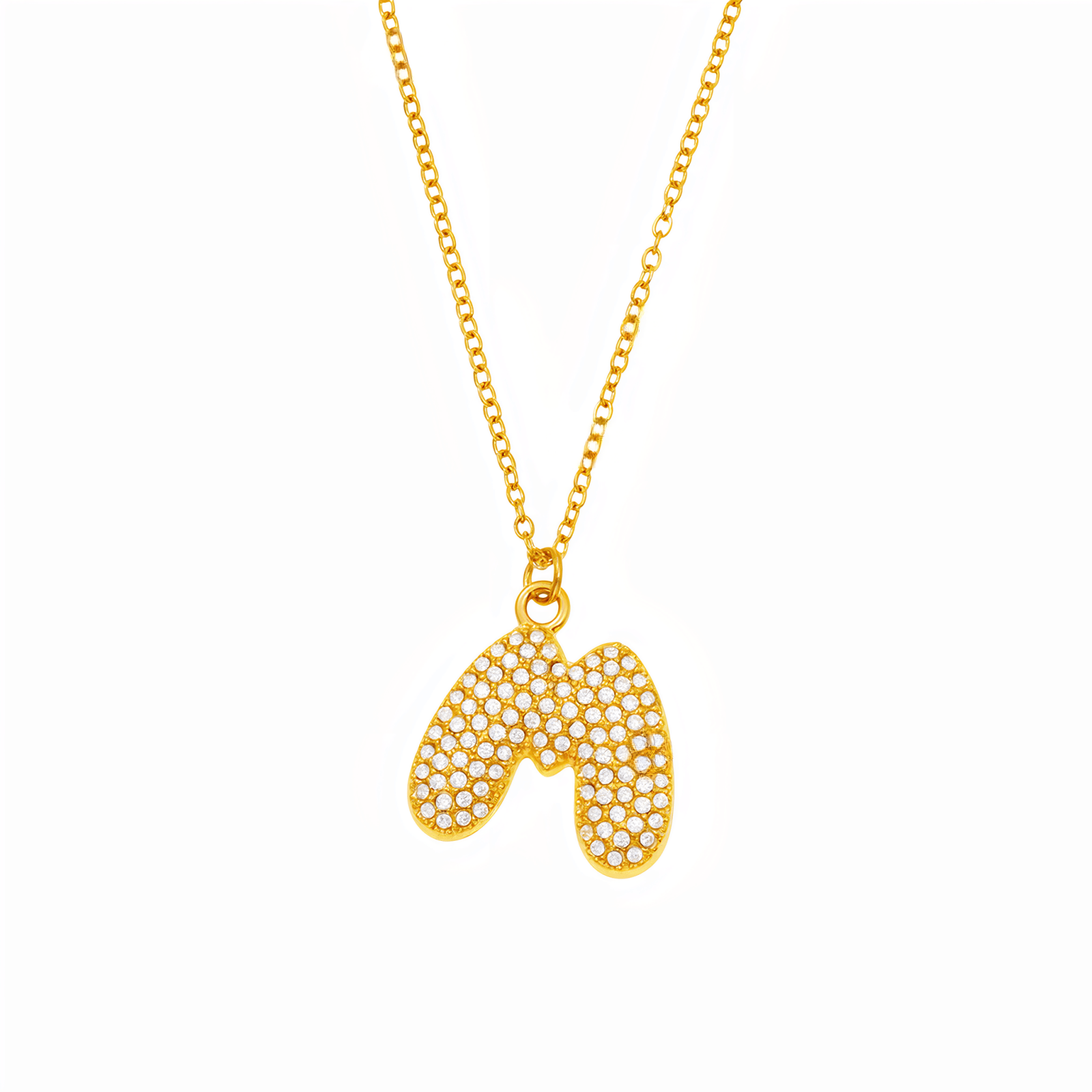 Collier pendentif lettre, plaqué or, bijou tendance initiale, modèle Paris