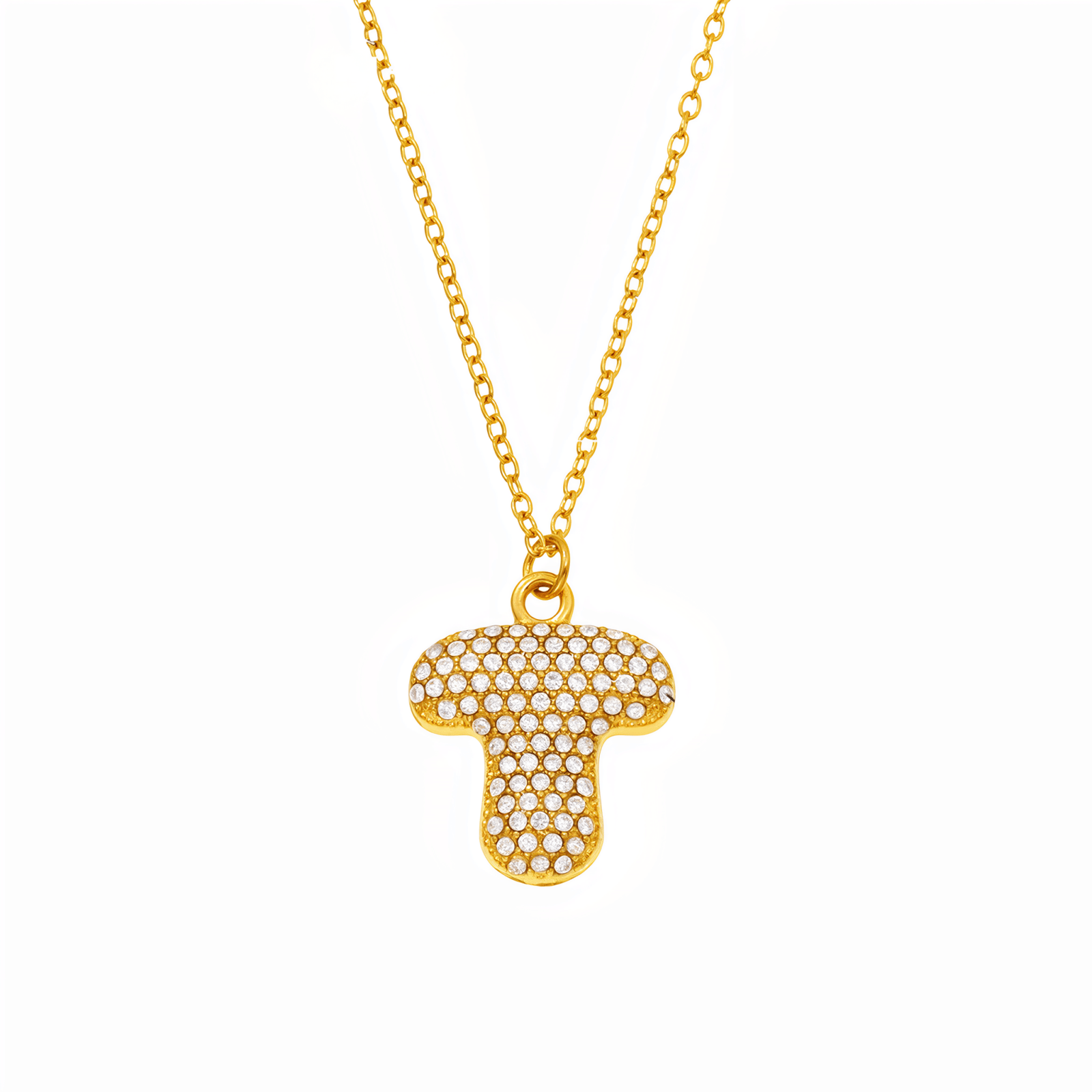 Collier pendentif lettre, plaqué or, bijou tendance initiale, modèle Paris