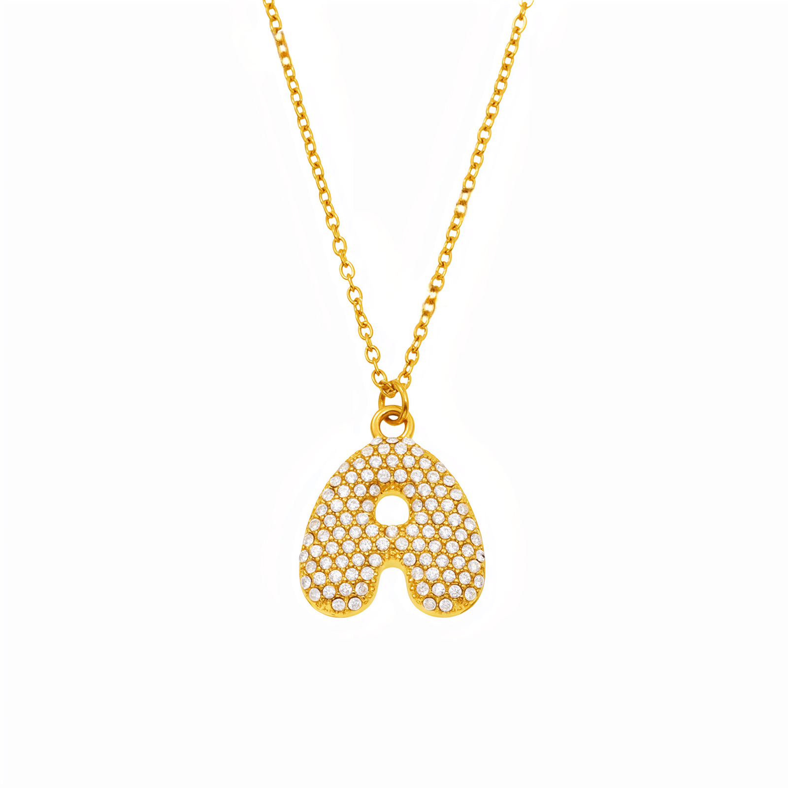 Collier pendentif lettre, plaqué or, bijou tendance initiale, modèle Paris