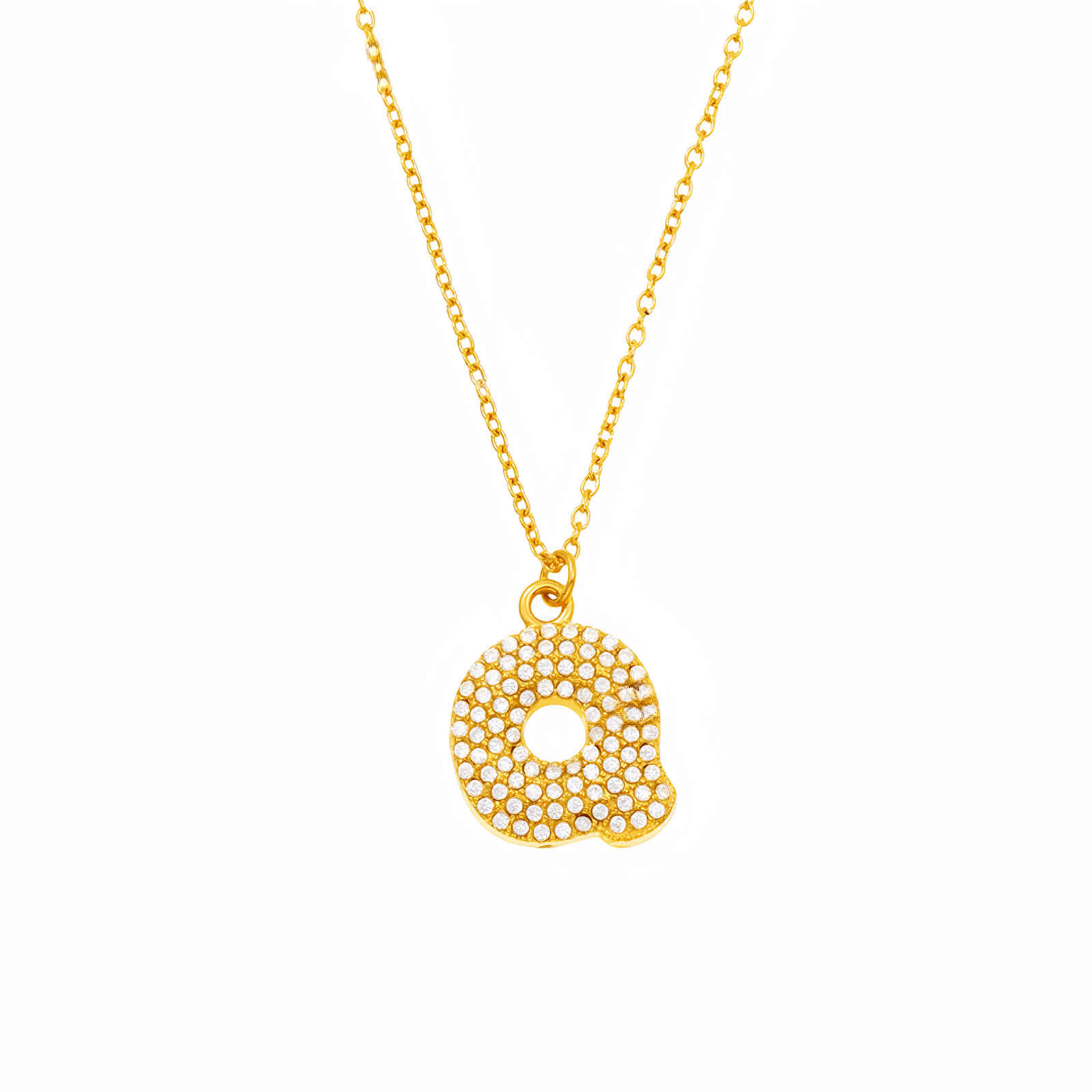 Collier pendentif lettre, plaqué or, bijou tendance initiale, modèle Paris