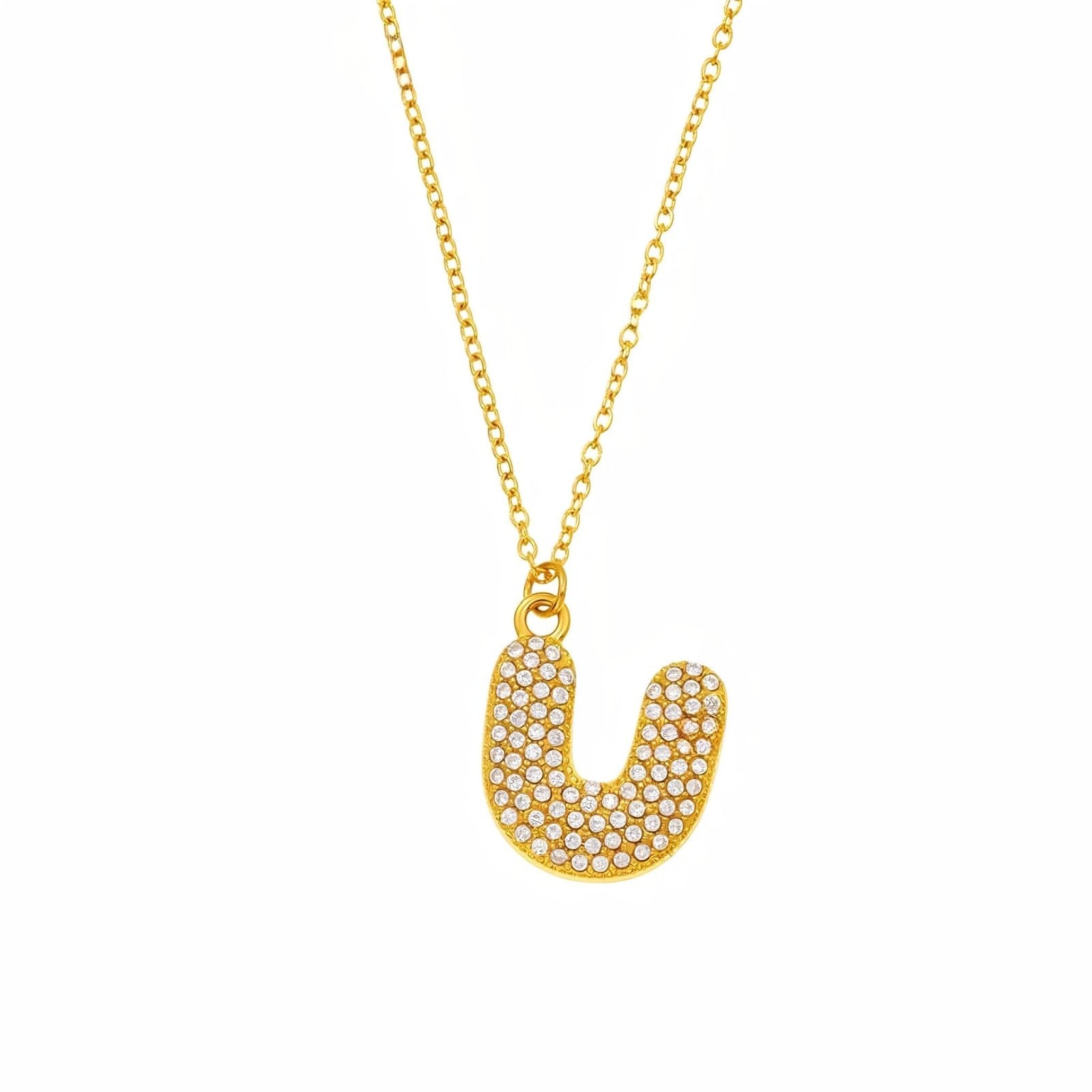 Collier pendentif lettre, plaqué or, bijou tendance initiale, modèle Paris