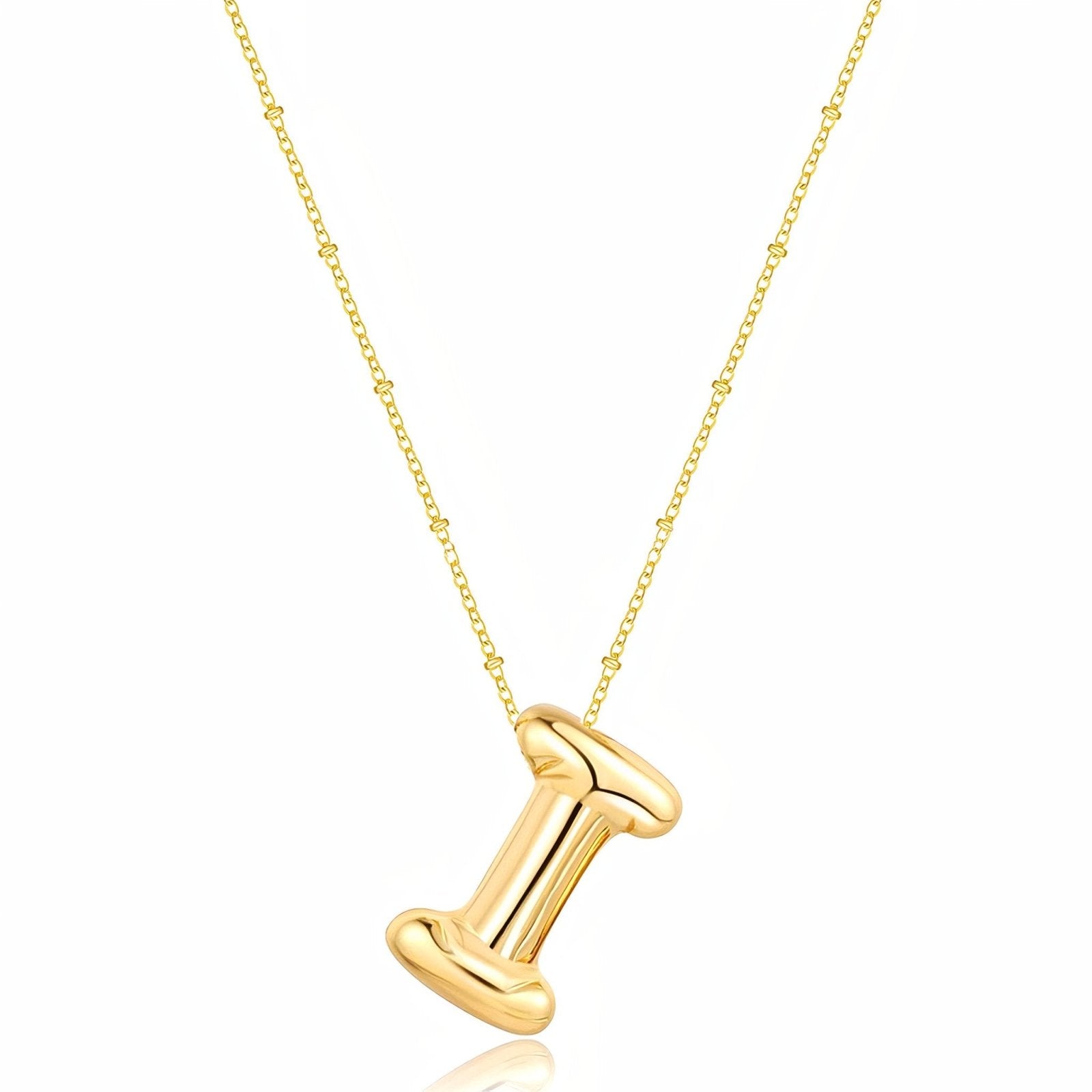Collier plaqué or, pendentif lettre, cadeau symbolique, modèle Adalyn