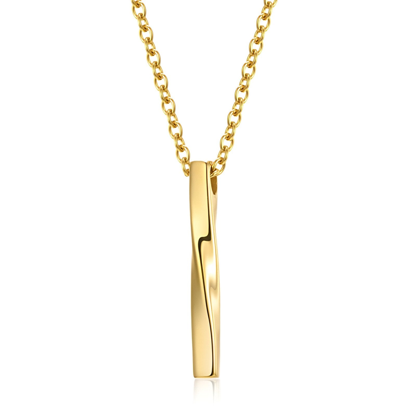 Collier urbain homme, pendentif minimaliste en inox, décliné en or, noir ou acier, modèle Néo