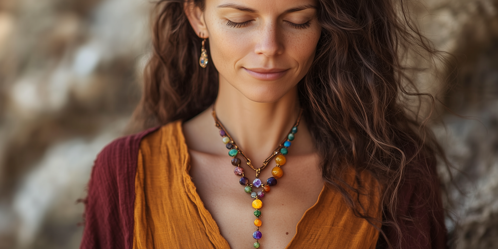 Collier 7 Chakras Femme