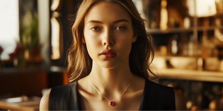 Collier Cornaline Femme
