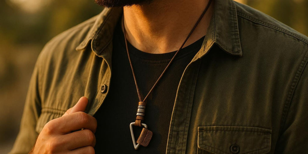 Collier Cuir Homme