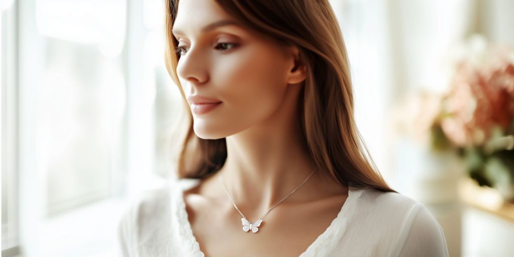 Collier Papillon Femme