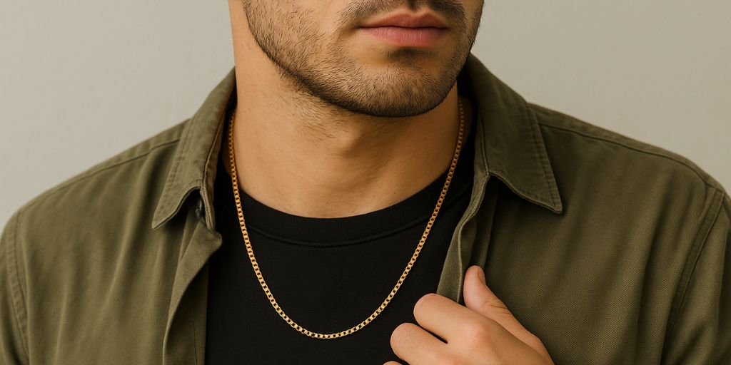 Colliers Plaqué Or pour Homme