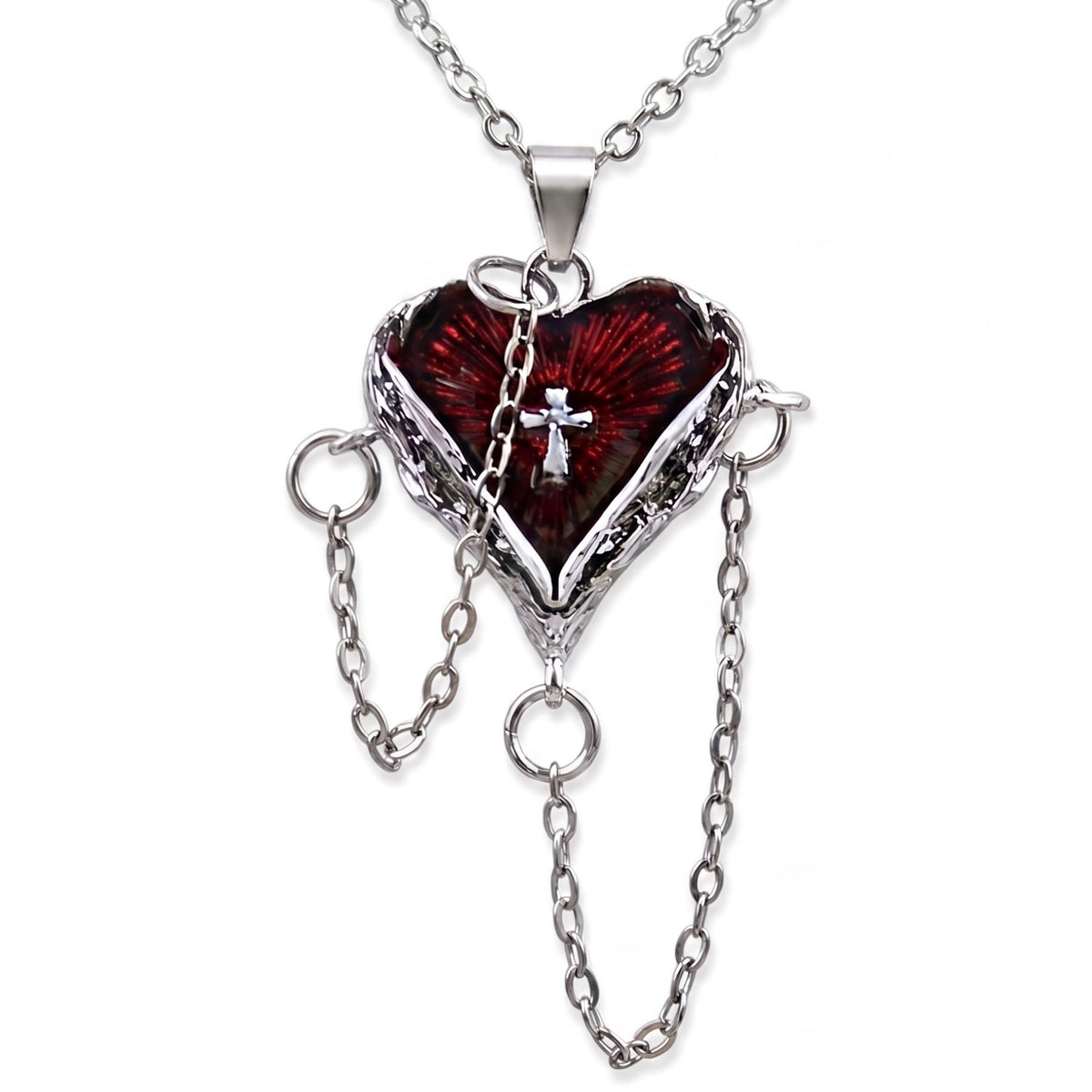 Dark-Romance-Halskette für Damen, aus Zinklegierung, im Gothic-Stil