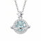 Collier planète pour femme, en argent 925, avec étoile et zircon
