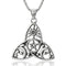 Collier sorcière unisexe, en acier inoxydable, avec pendentif lune et étoiles