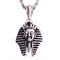 Collier égyptien pharaon pour homme, en acier inoxydable, style vintage