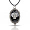 Viktorianische Totenkopf-Halskette für Damen, aus Zinklegierung, im Gothic-Stil