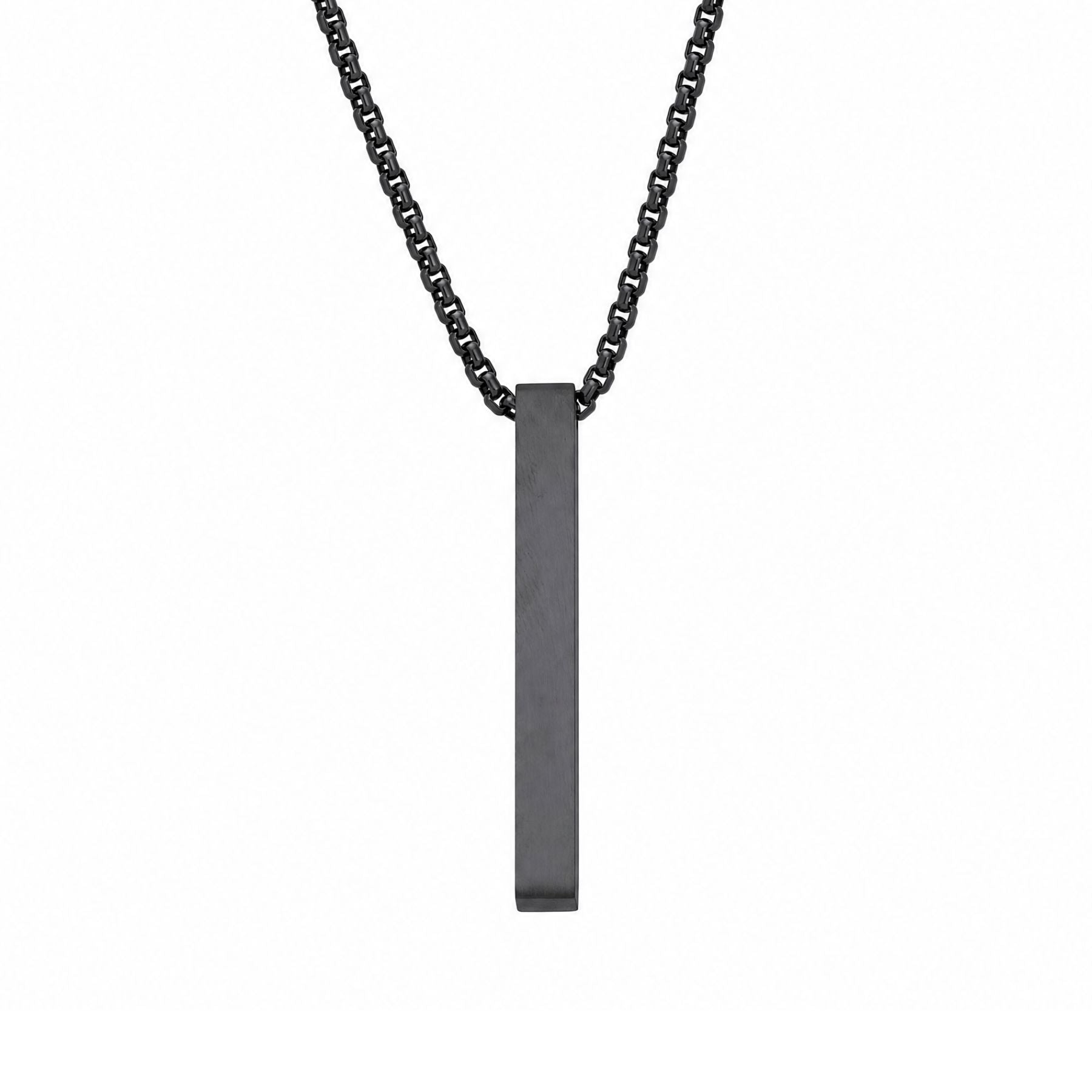 Collier pendentif géométrique pour homme, en acier inoxydable, style minimaliste
