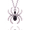 Collier araignée pour femme, en alliage de zinc, avec pierre intégrée