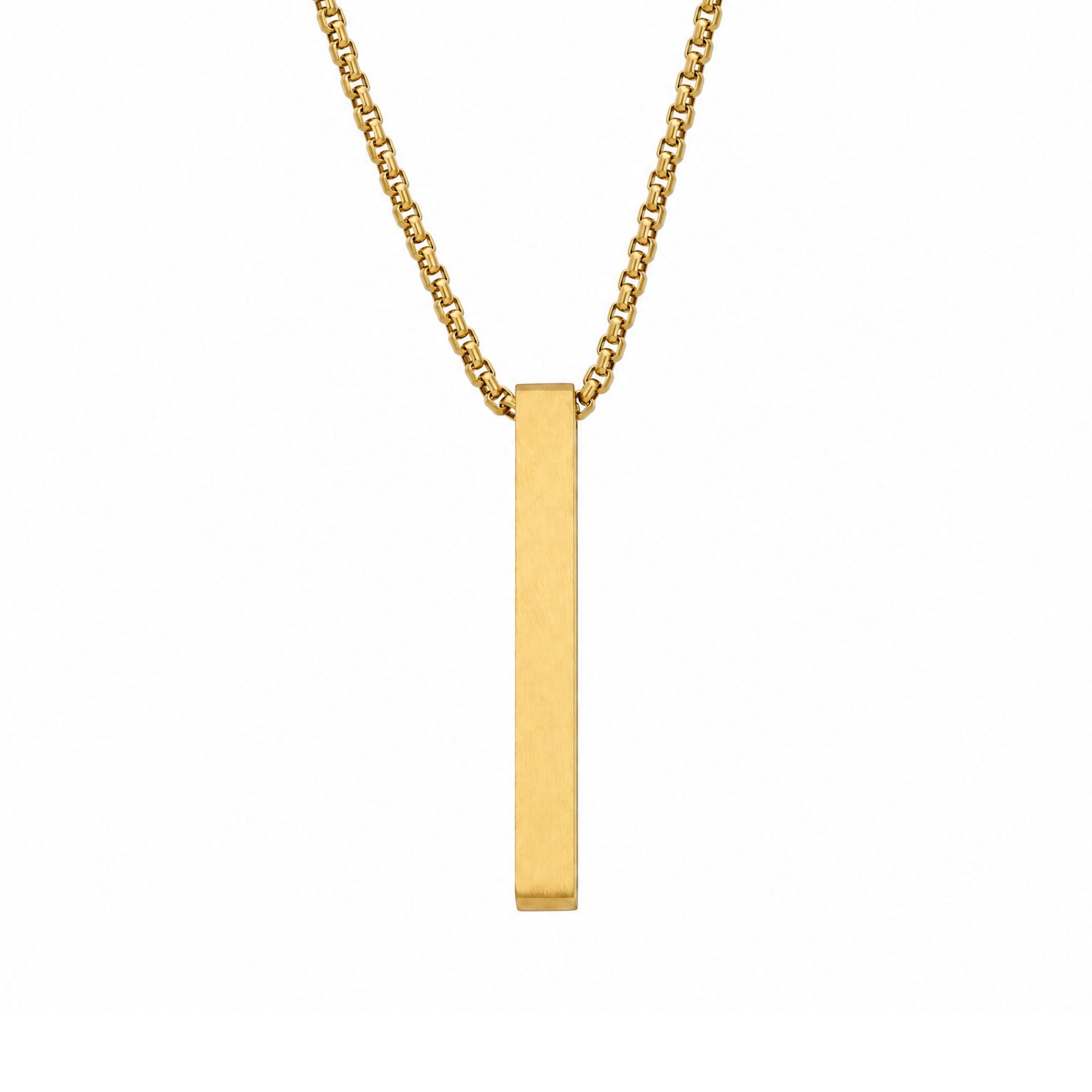 Collier pendentif géométrique pour homme, en acier inoxydable, style minimaliste