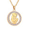 Collier maman pour femme, en acier inoxydable, pendentif serti de zircon