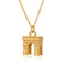 Damen-Halskette mit Arc-de-Triomphe-Anhänger aus goldenem Edelstahl