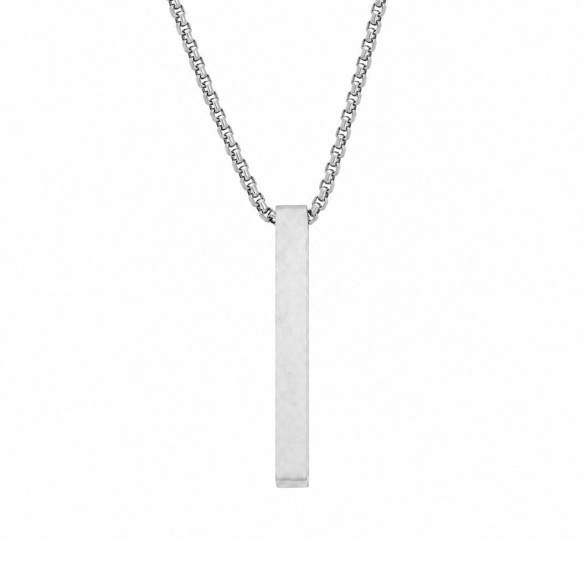 Collier pendentif géométrique pour homme, en acier inoxydable, style minimaliste