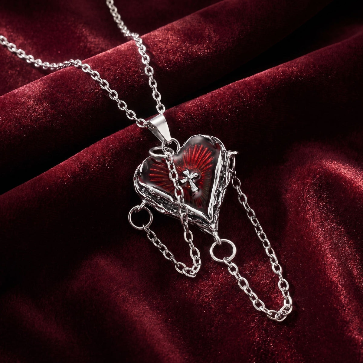 Dark-Romance-Halskette für Damen, aus Zinklegierung, im Gothic-Stil