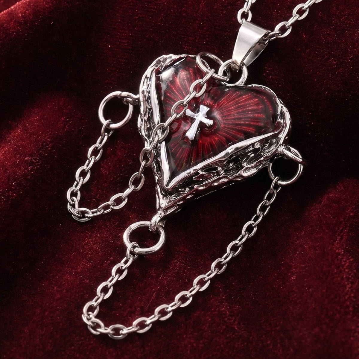 Dark-Romance-Halskette für Damen, aus Zinklegierung, im Gothic-Stil
