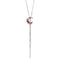 Collier cravate gothique pour femme, en alliage métallique, avec pendentif croissant de lune