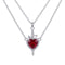 Collier 2 en 1 dark romance pour femme, en alliage de zinc, multi-pendentifs cœur et poignard