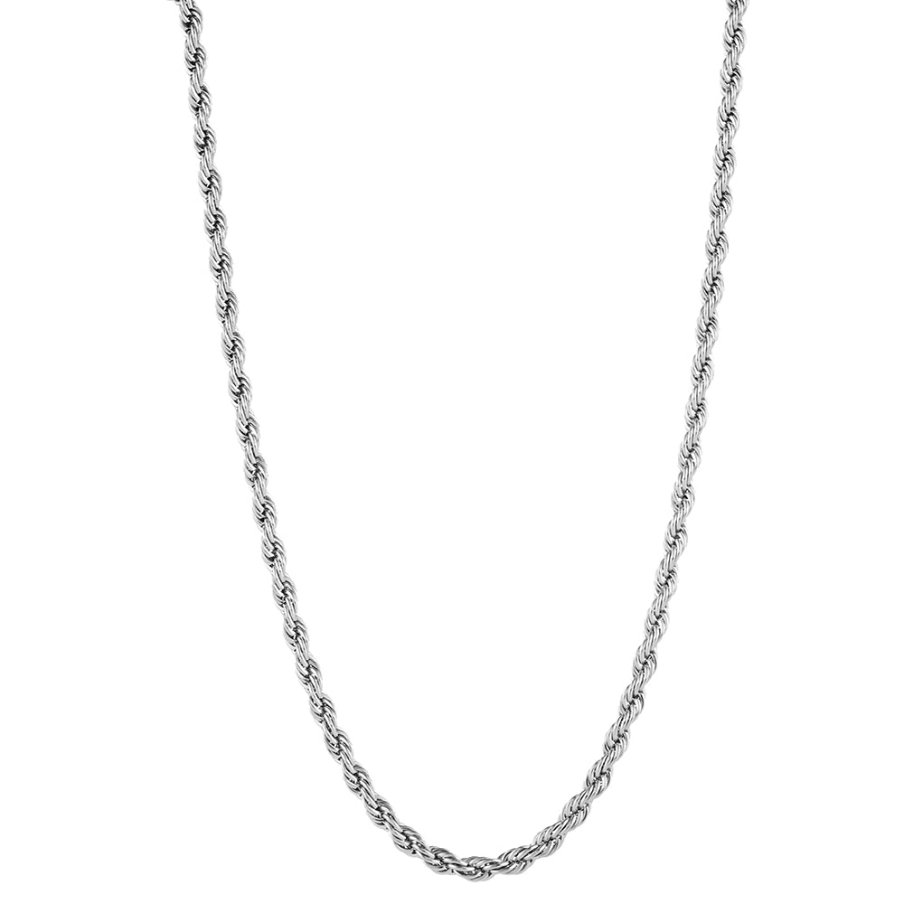 Chaine corde 4 mm en acier inoxydable, modèle Canyon