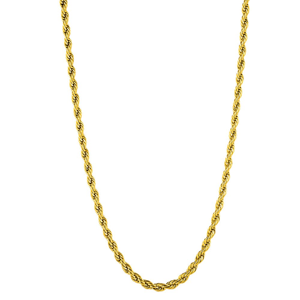 Chaine corde 4 mm en acier inoxydable, modèle Canyon