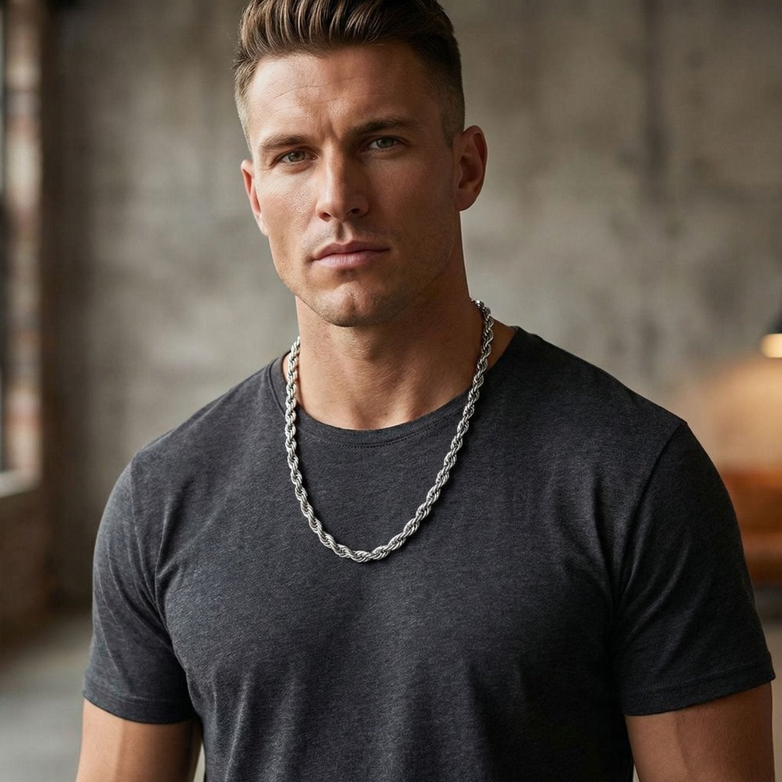 Chaine corde 8 mm en acier inoxydable