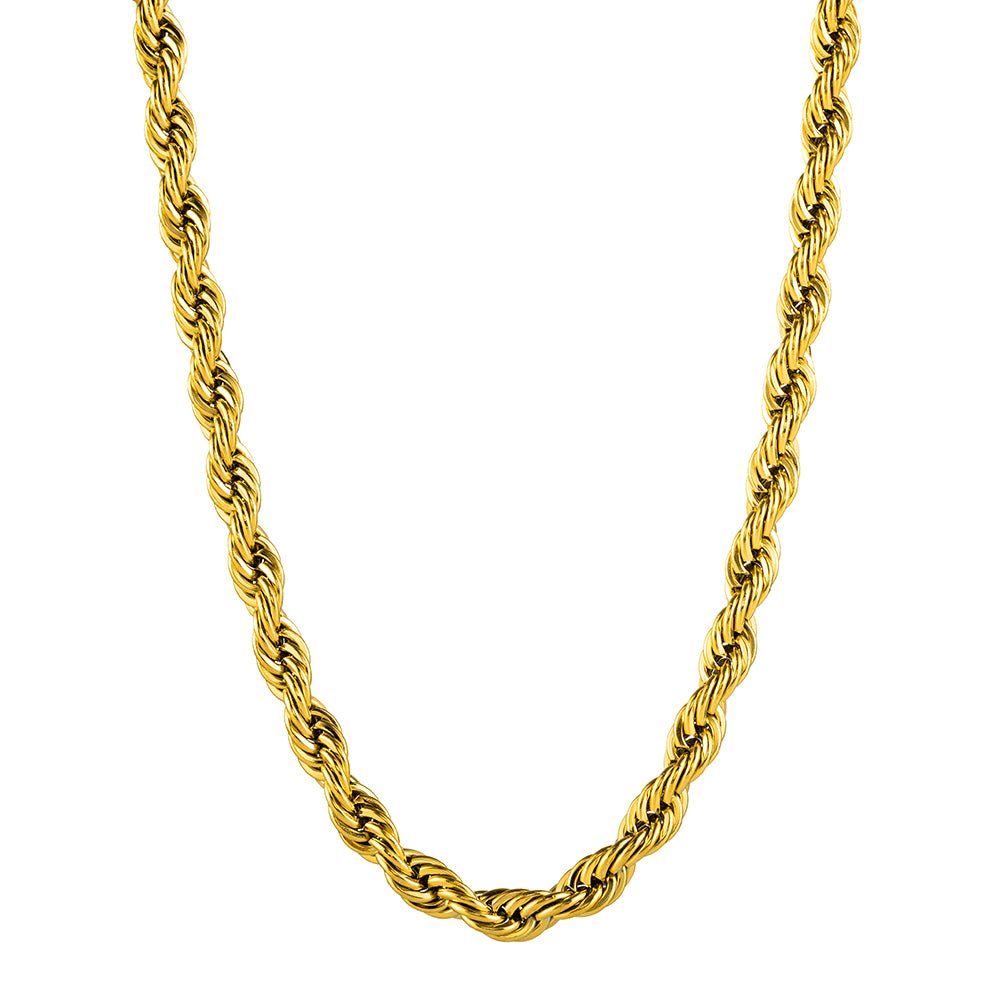 Chaine corde 8 mm en acier inoxydable, modèle Canyon