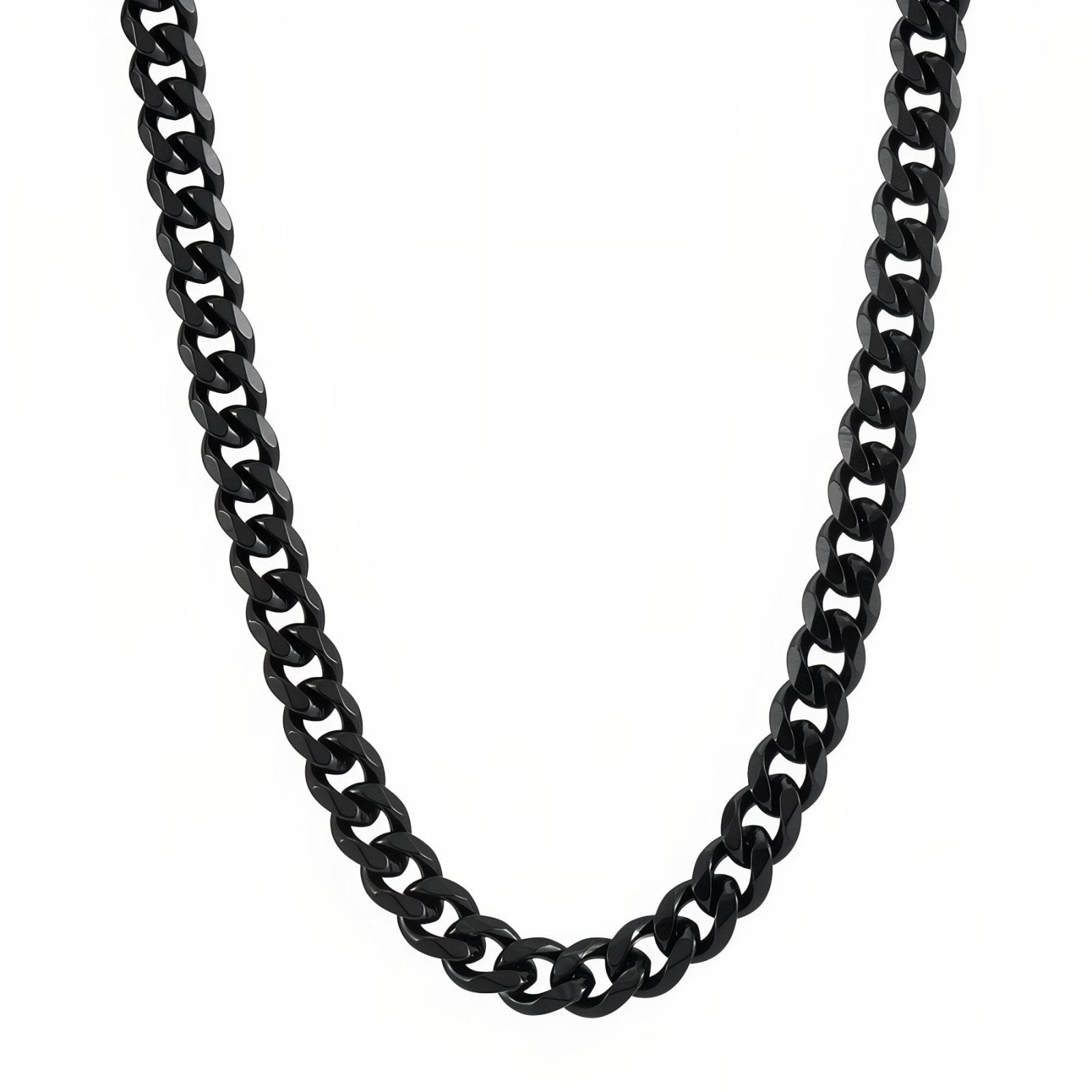 Chaine cubaine 10 mm en acier inoxydable, mailles épaisses, style streetwear pour hommes, modèle Domingo